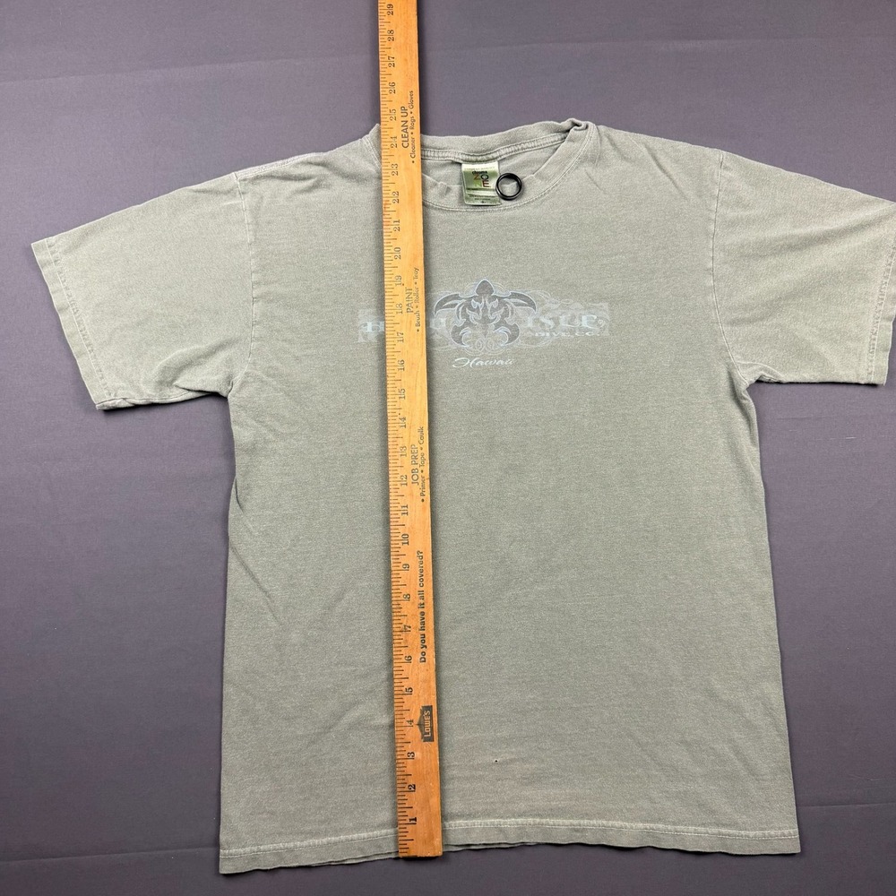 Chroma Zone by Anvil Hawaii Honu Isle Sea Turtle T-Shirt Mens Small Green - Picture 4 of 8